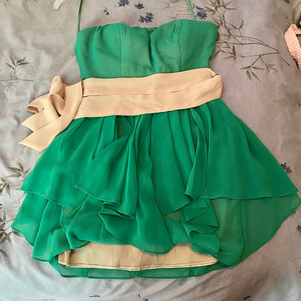 Nordstrom Rack Ark & Co Green Pixie Mini Dress, XS